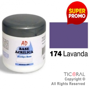 BASE ACRILICA AD 174 LAVANDA 200ML X 3 UNIDADES